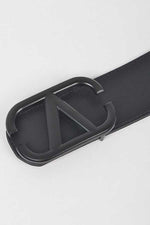 Load image into Gallery viewer, AWE Acrylic A Buckle Elastic Belt - Black
