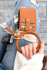 Load image into Gallery viewer, Key Ring Wallet Bracelet ID Zip Up
