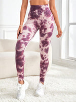 Load image into Gallery viewer, Tie-Dye Wide Waistband Active Leggings
