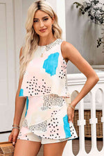 Load image into Gallery viewer, Printed Sleeveless Romper
