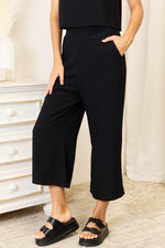 Load image into Gallery viewer, Double Take Buttoned Round Neck Tank and Wide Leg Pants Set

