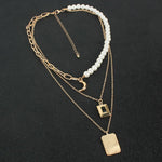 Load image into Gallery viewer, Mercedes- Multi-layer Pearly Necklace
