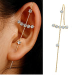 Load image into Gallery viewer, Zodiac - Rhinestone Earrings Slash Earrings
