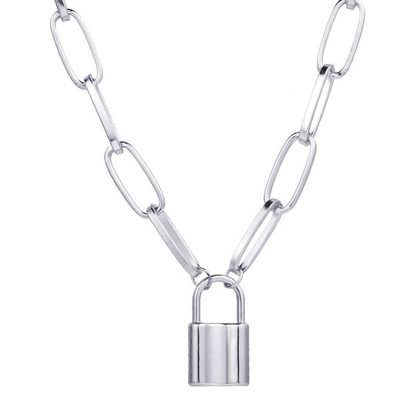 Lockin - Silver Lock Necklace