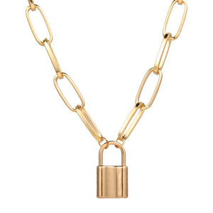 Lockin - Gold Lock Necklace