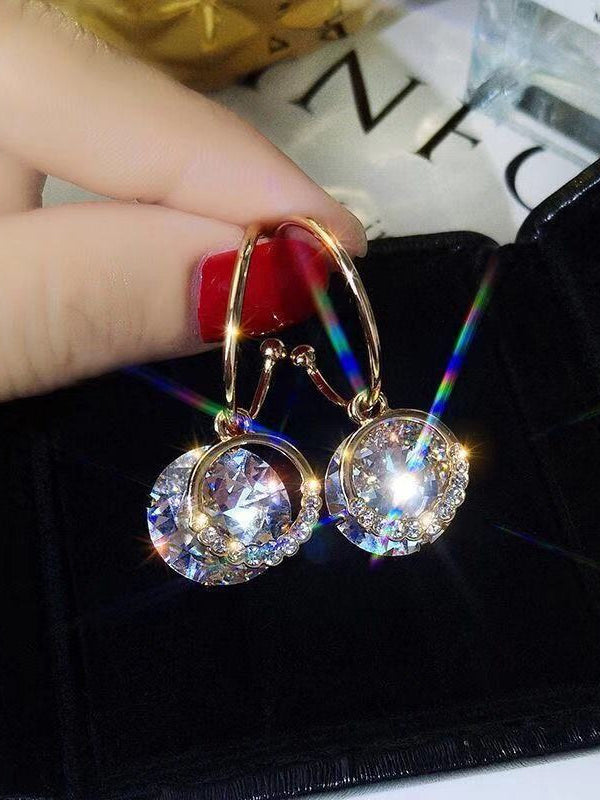 Sparkle - Easy Matching Shiny Rhinestone Earrings