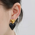 Load image into Gallery viewer, Stainless Steel Double Heart Earrings
