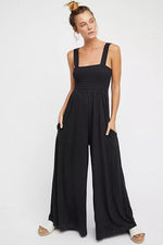 Load image into Gallery viewer, Smocked Wide Strap Jumpsuit
