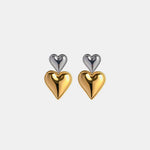Load image into Gallery viewer, Stainless Steel Double Heart Earrings
